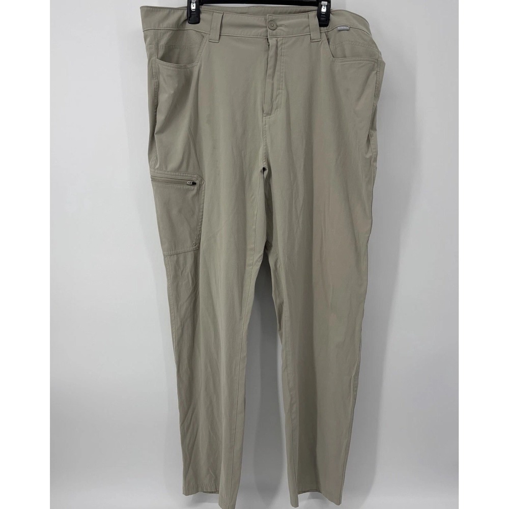 Simms Guide‎ Series Pants Mens 40 Fishing Outdoors Beige Relaxed Cargo